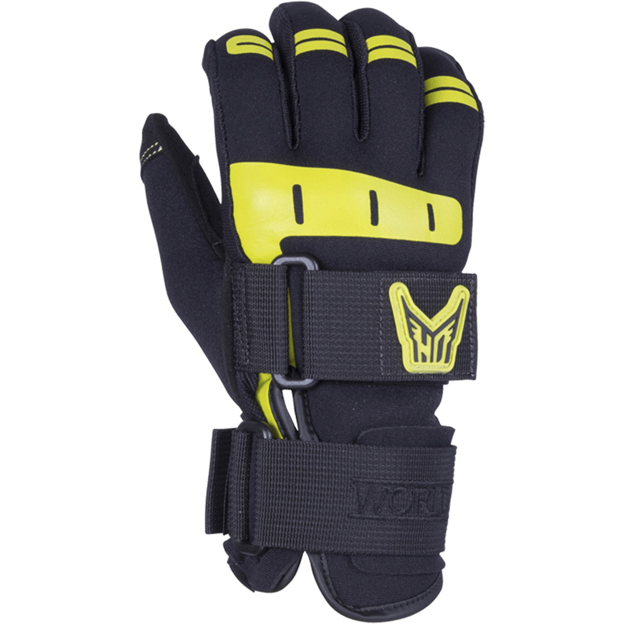 2022 HO Sports Mens World Cup Wakeboarding Gloves 8620501 Black / Yellow Wetsuit Outlet